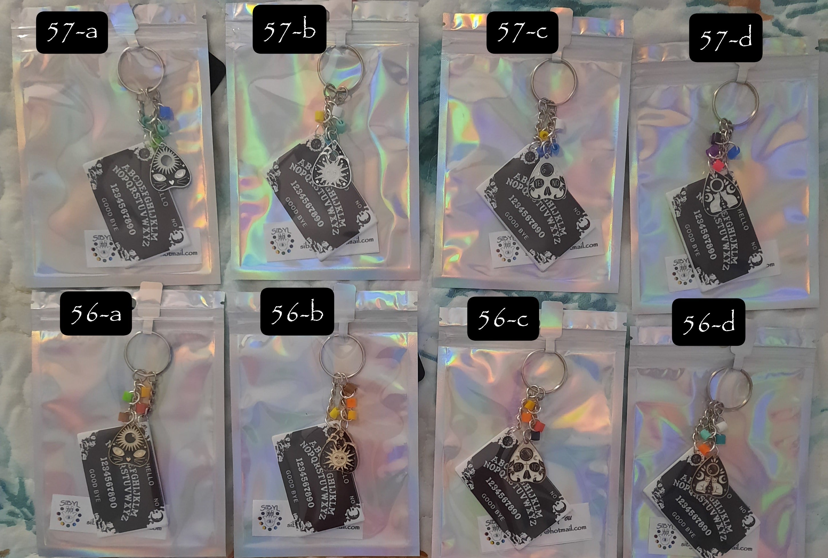 OUIJA w/PLANCHETTE GOLD/SILVER