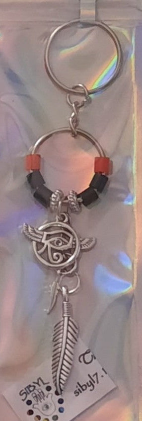 EYE OF HORUS w/WINGS/FEATHERS